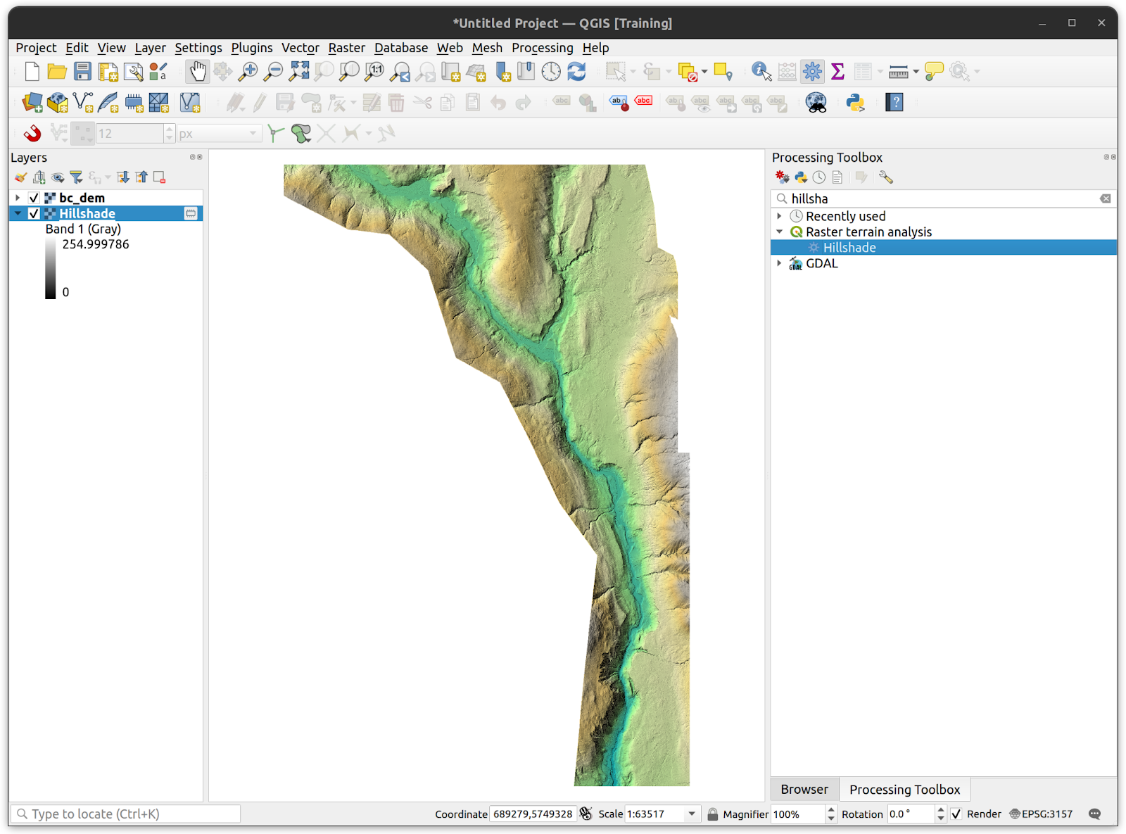 Terrain Analysis in QGIS