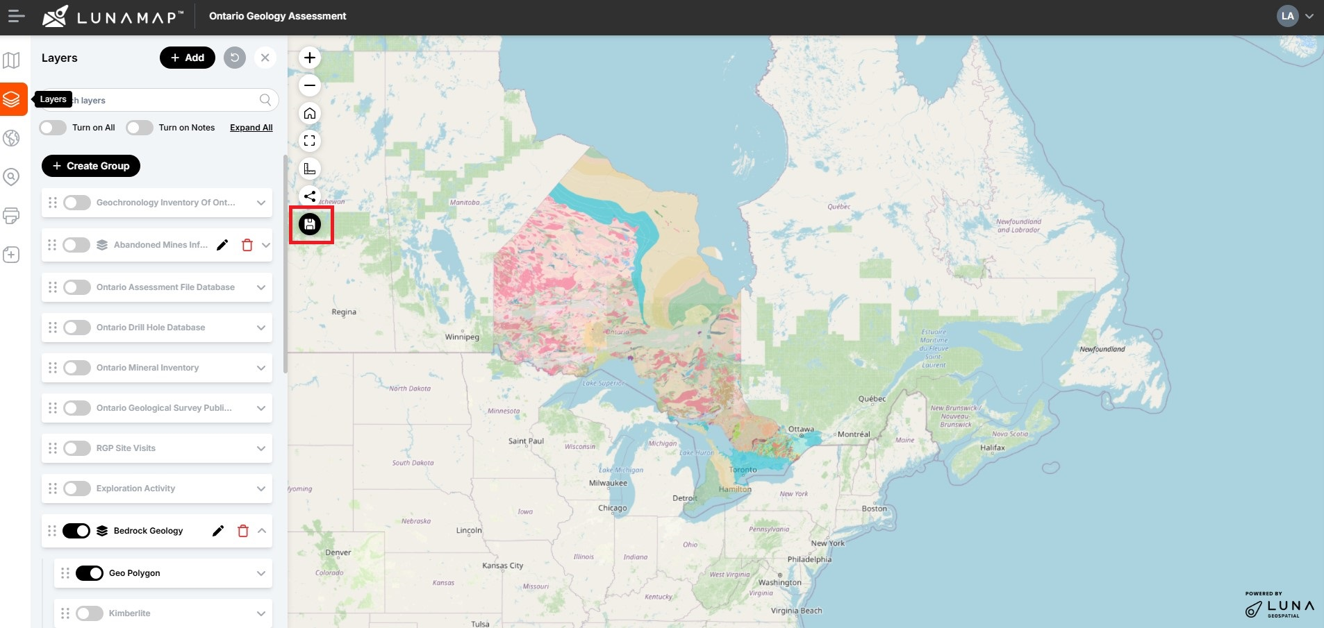 Updating Maps in LunaMap