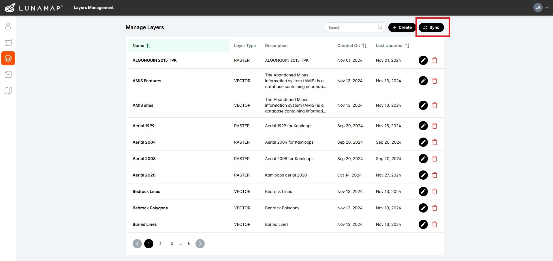 Understanding Layer Management in LunaMap
